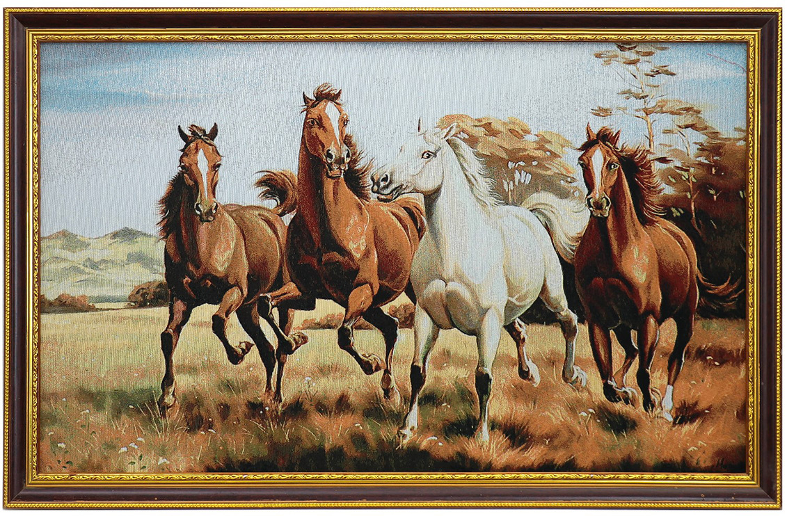Конни купить. Гобелен лошади. Картина лошади. Гобелен кони. Картина из гобелена с лошадьми.