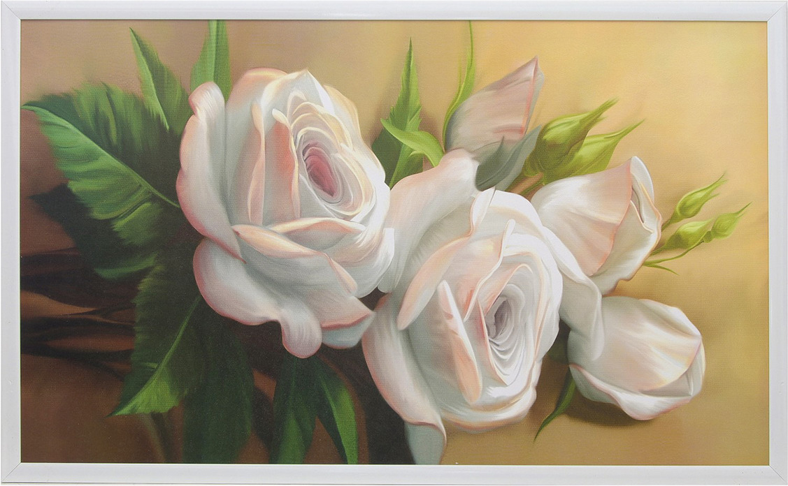фото Картина Белый розы, 3865514, 104 х 64 см