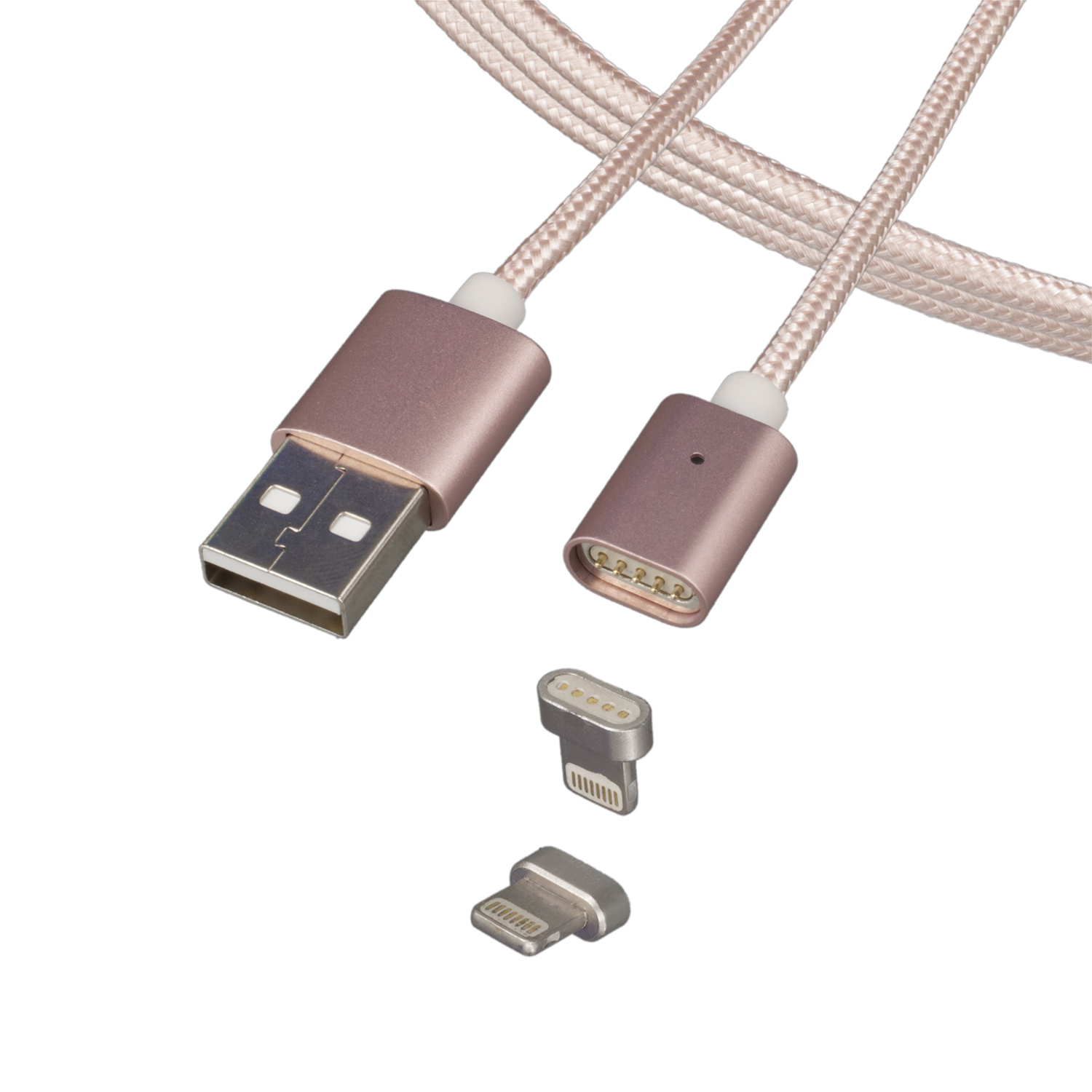 фото Кабель Magnetic Cable Lightning, розовый