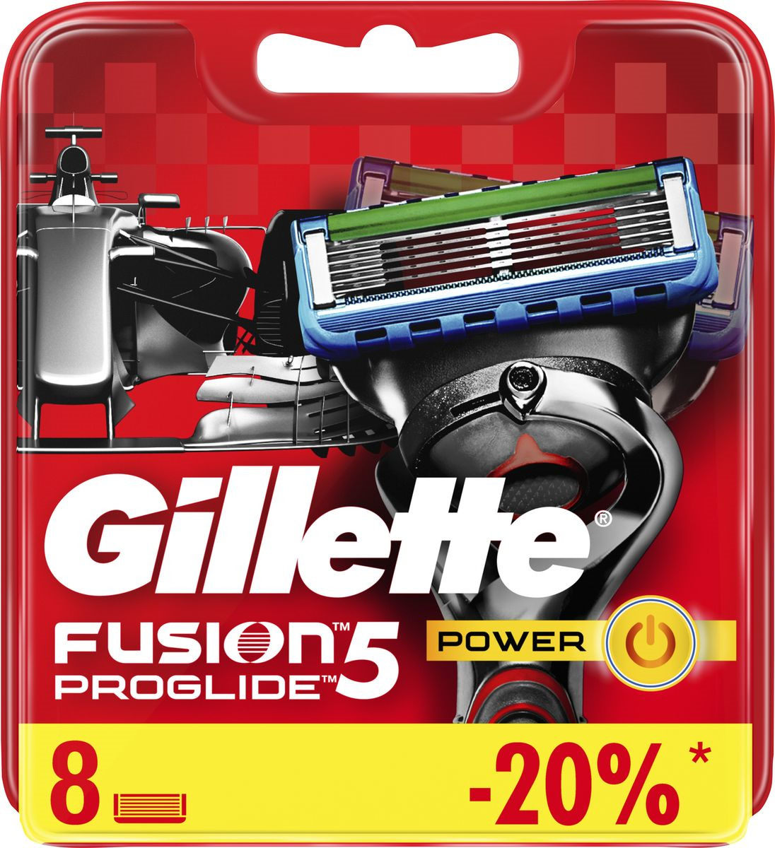 фото Сменные Кассеты Gillette Fusion5 ProGlide Power для Мужской Бритвы с Технологией FlexBall, 8 шт