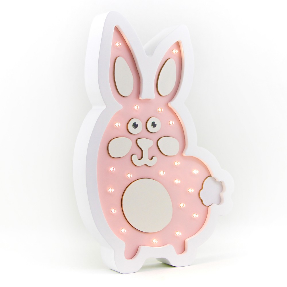 Ночник Ночной лучик детский настенный Кролик-Толик ДМ-01, белый