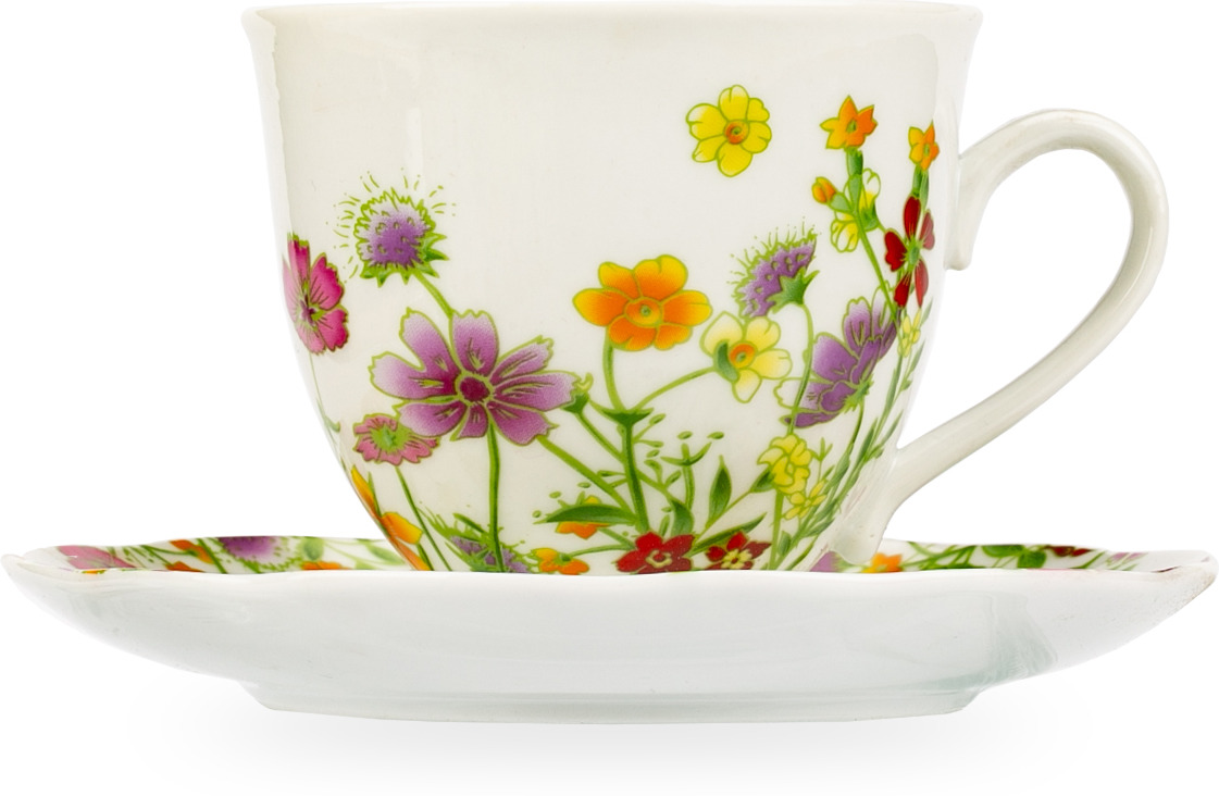 фото Чайный набор Domenik "Meadow", цвет: белый с рисунком, 12 предметов. DM9374