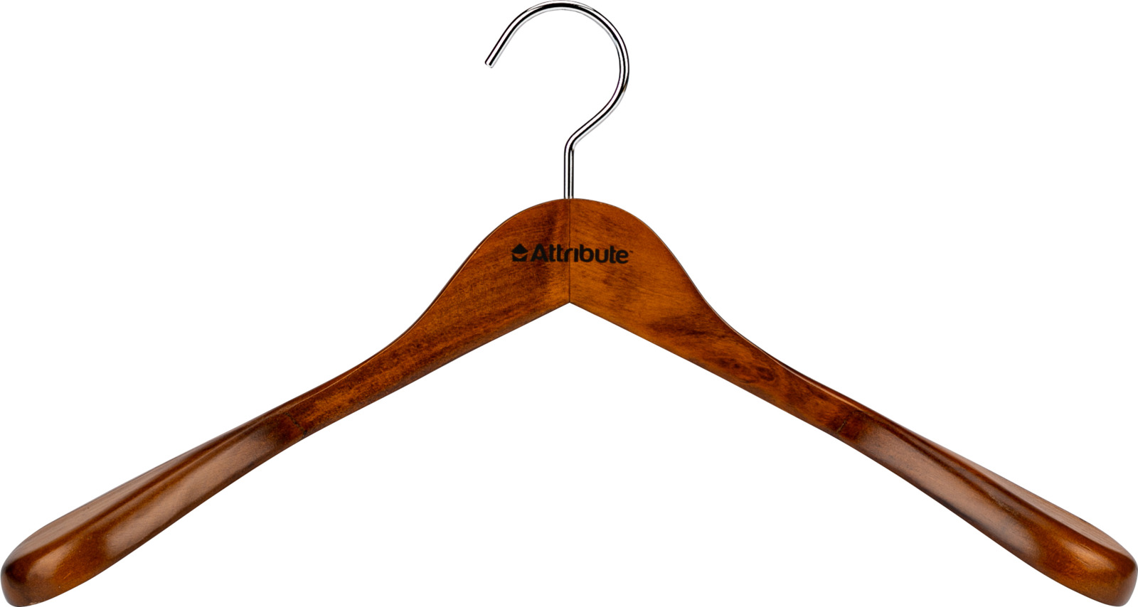 фото Вешалка для верхней одежды Attribute Hanger "Status", с клипсами, цвет: коричневый, длина 44 см