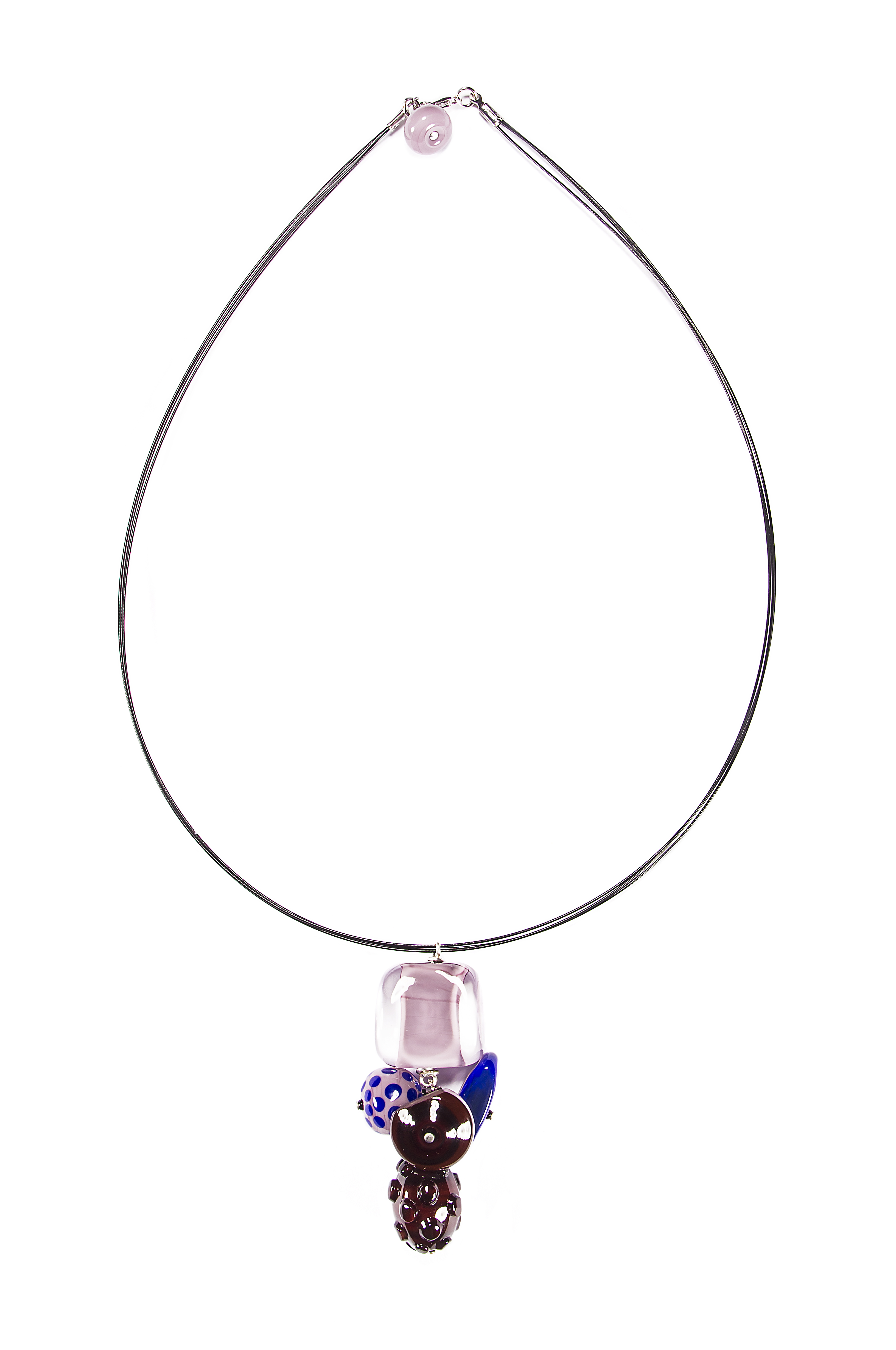 фото Колье/ожерелье бижутерное Bottega Murano 03010102 02 2, Муранское стекло, фиолетовый