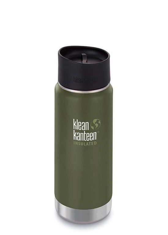 фото Термос Klean Kanteen Insulated Wide Cafe Cap 16oz, хаки