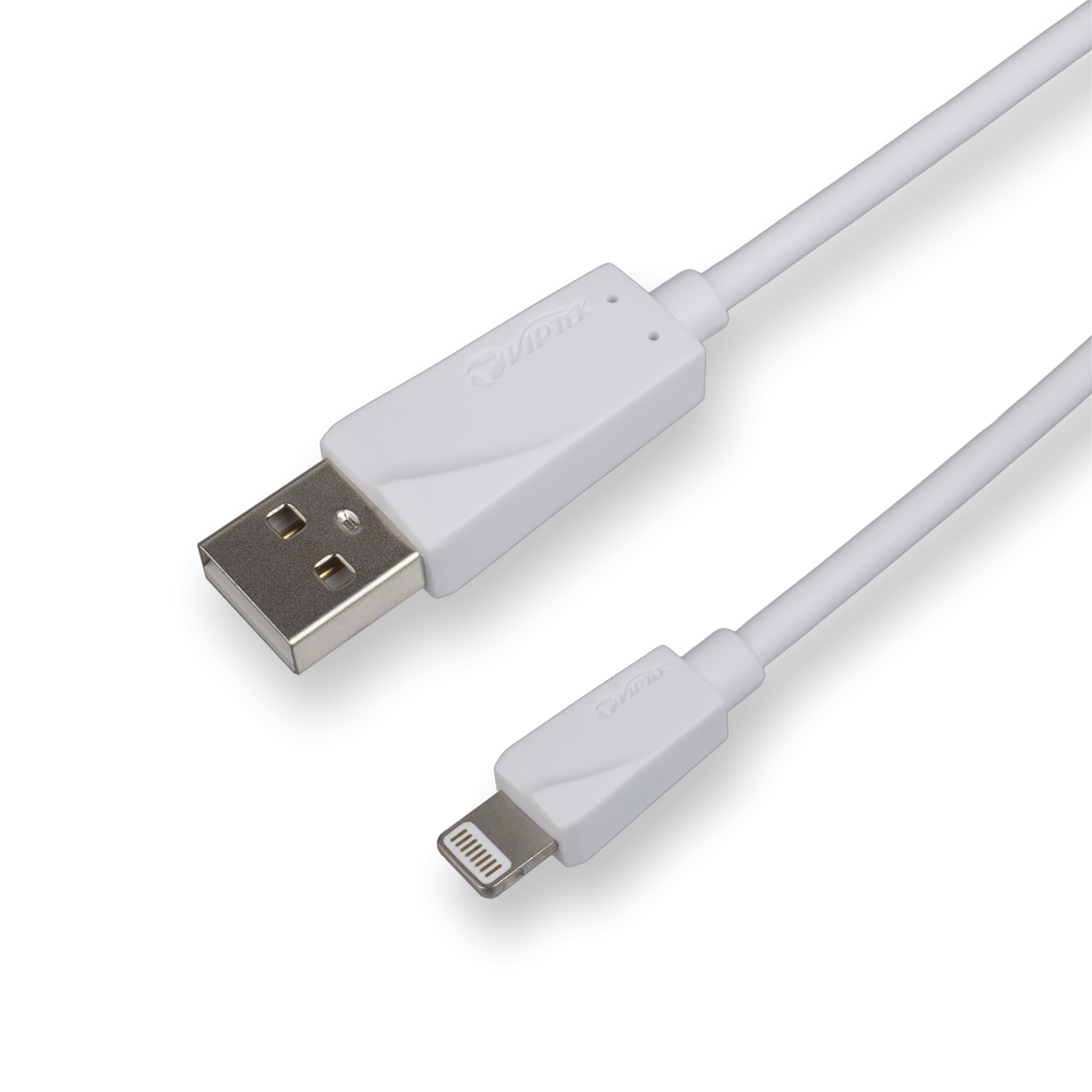 фото USB-кабель Viptek 8 pin Lightning VD02, белый 2,1A