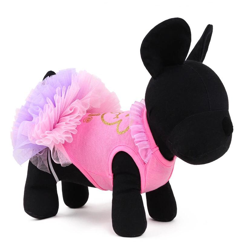 Одежда для собак Arnydog Платье Мишка розовое, розовый