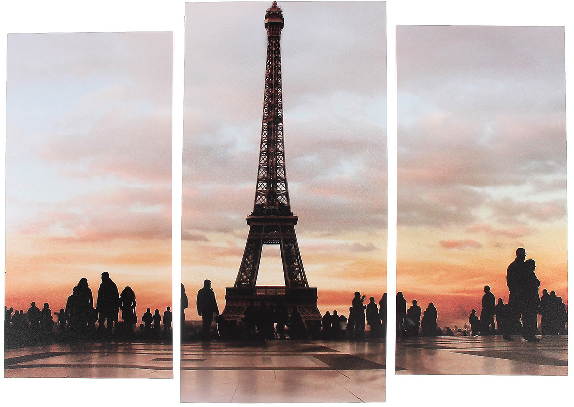 фото Картина Эйфелева башня, модульная, 3981618, 60 х 80 см