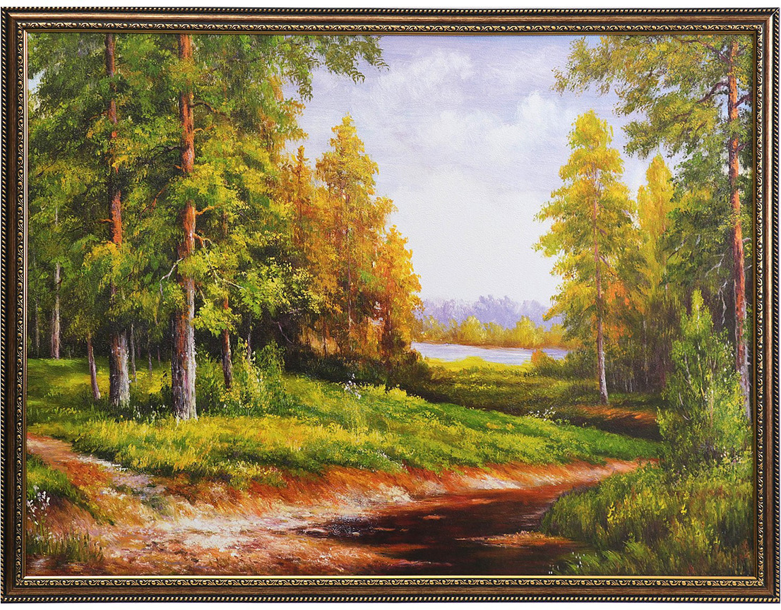 фото Картина Дорожка в лесу, 4008971, 65 х 85 см