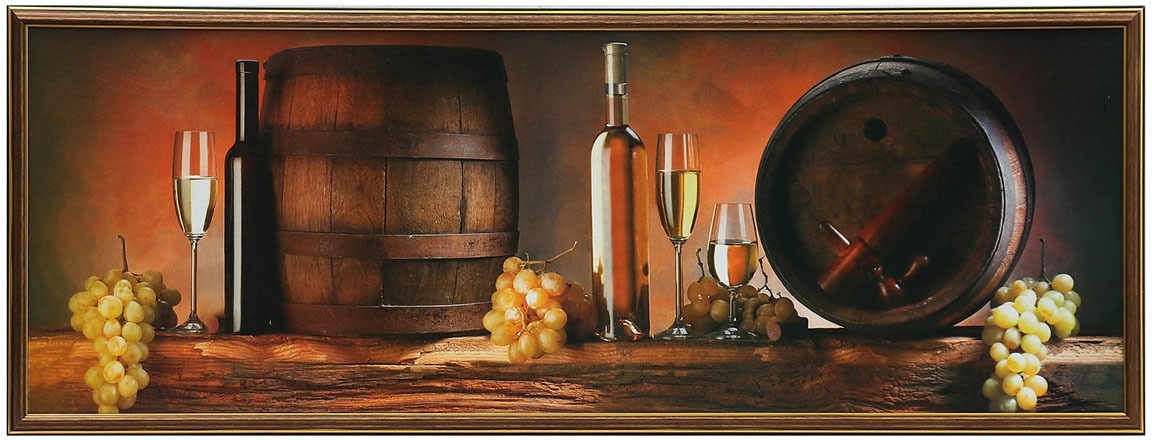 фото Картина Виноградное вино, 4185671, 38 х 108 см
