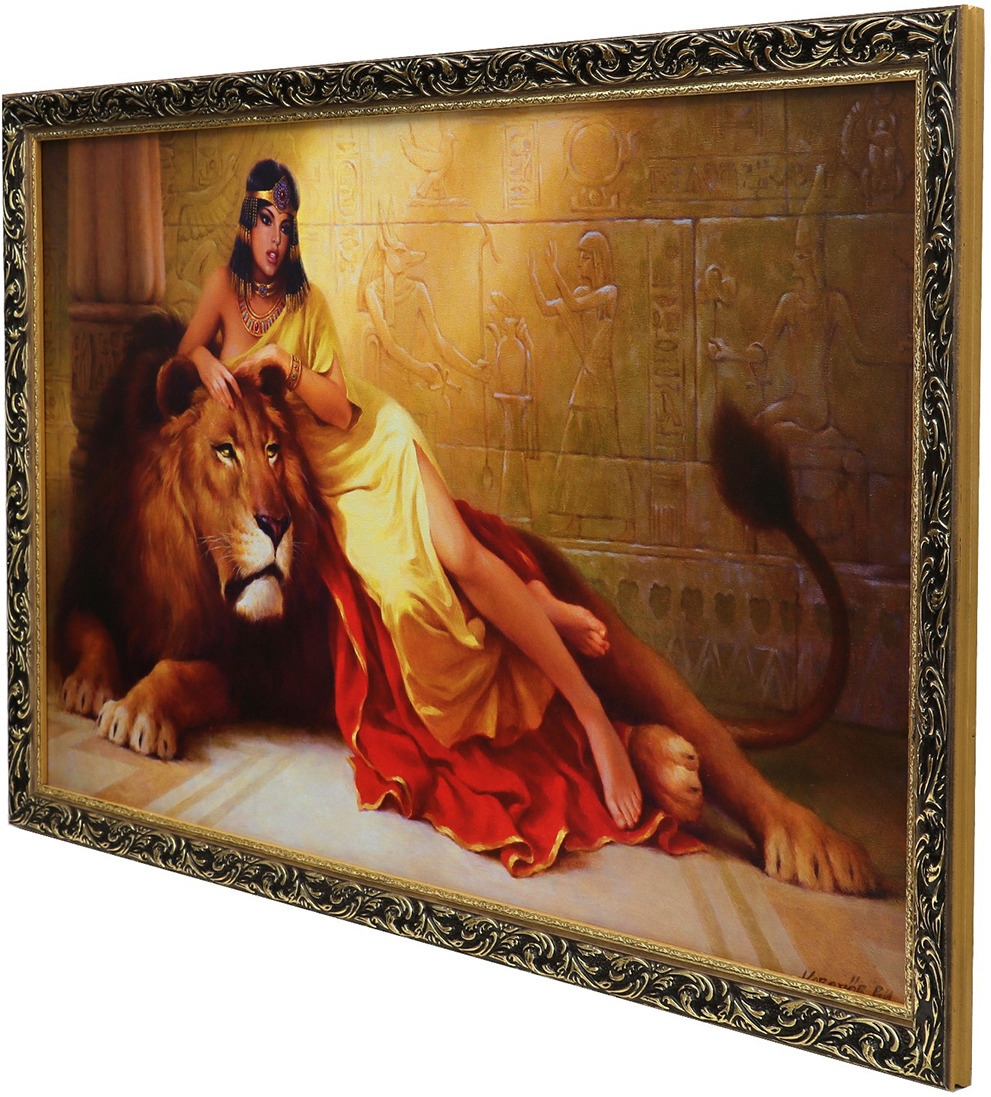 фото Картина Клеопатра и лев, 4205781, 67 х 107 см