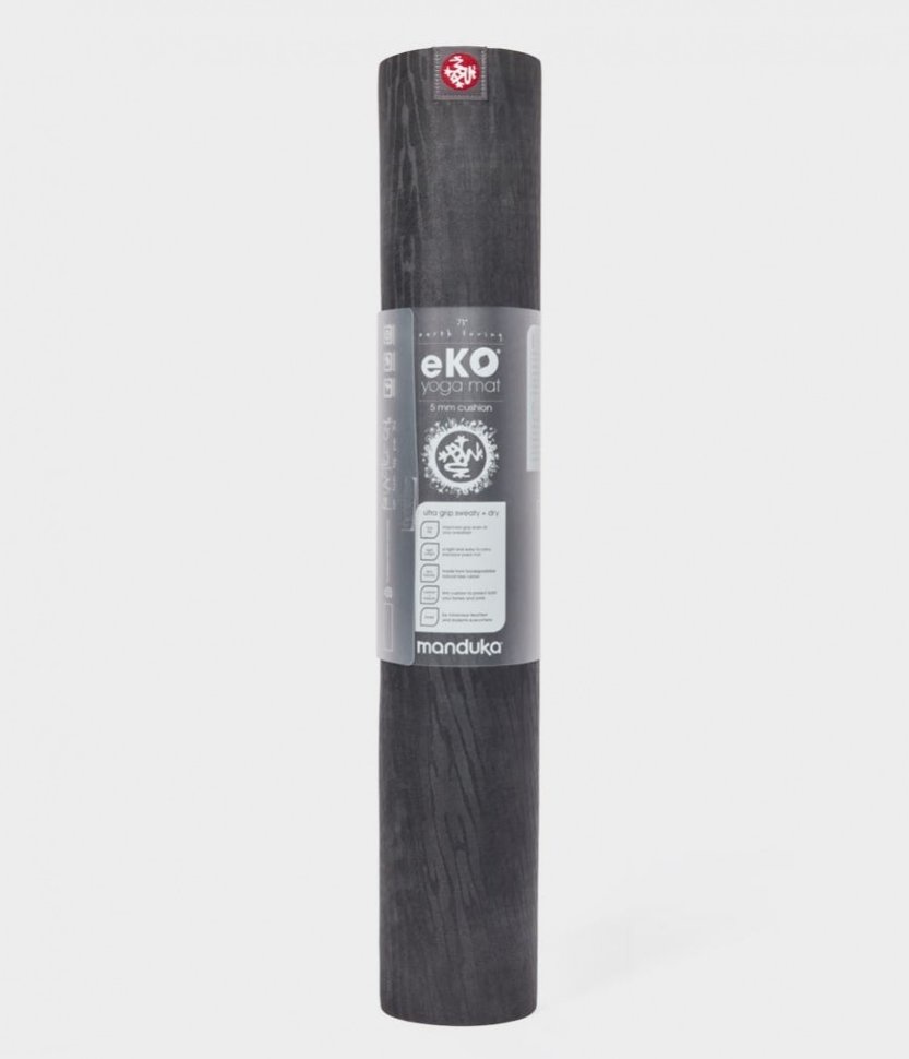 фото Коврик для йоги и фитнеса Manduka EKOlite Charcoal 4 мм, темно-серый