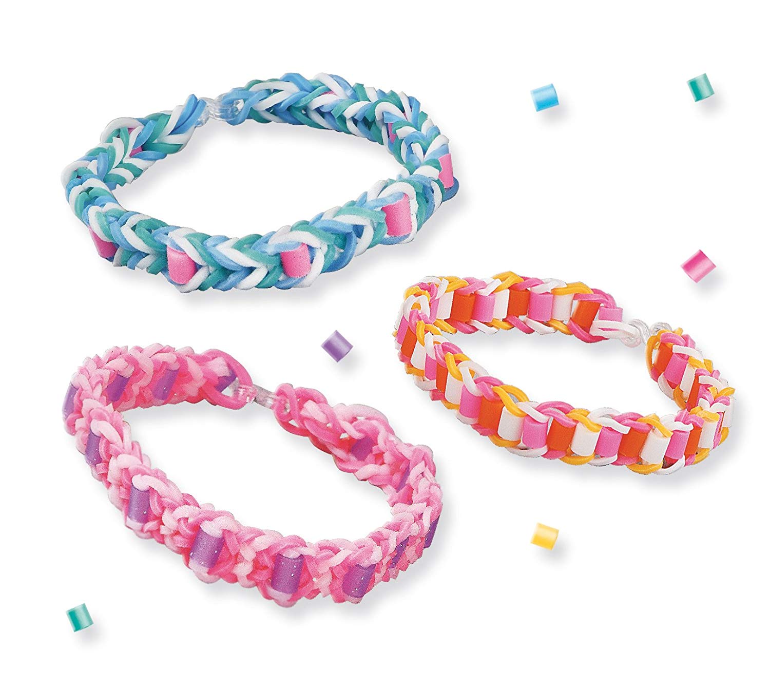 фото Развивающая игрушка SES creative Набор резиночек для плетения браслетов пастельных цветов 14111