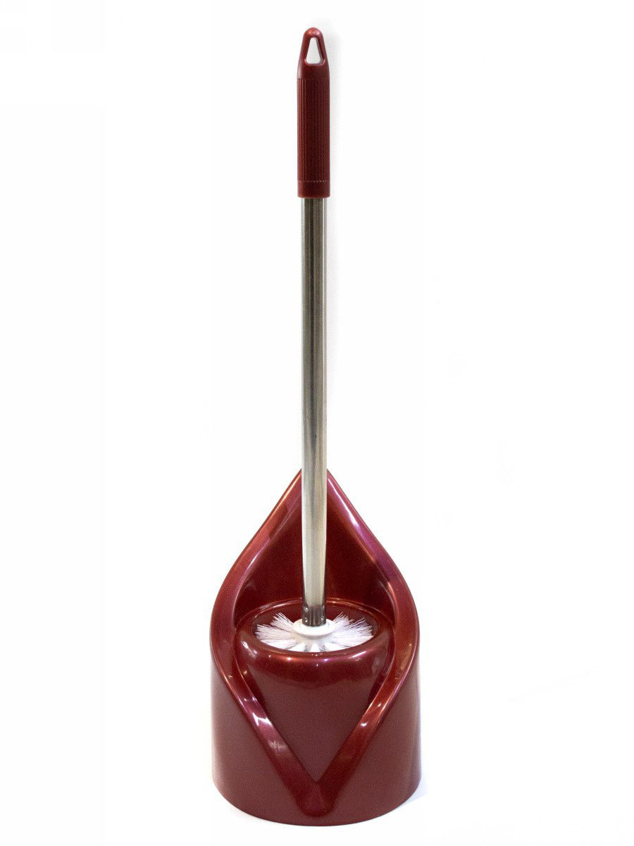 Ершик для унитаза RYP82-09, бордовый, коричнево-красный