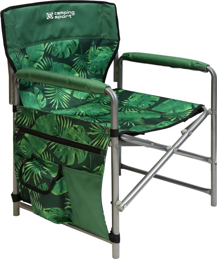 фото Кресло раскладное Nika 1, КС1/2, тропические листья на темном