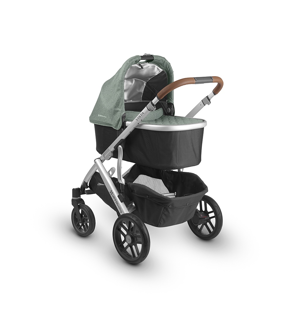 фото Коляска универсальная UPPAbaby Vista 2018 EMMETT (sage-army green malange) зеленый меланж