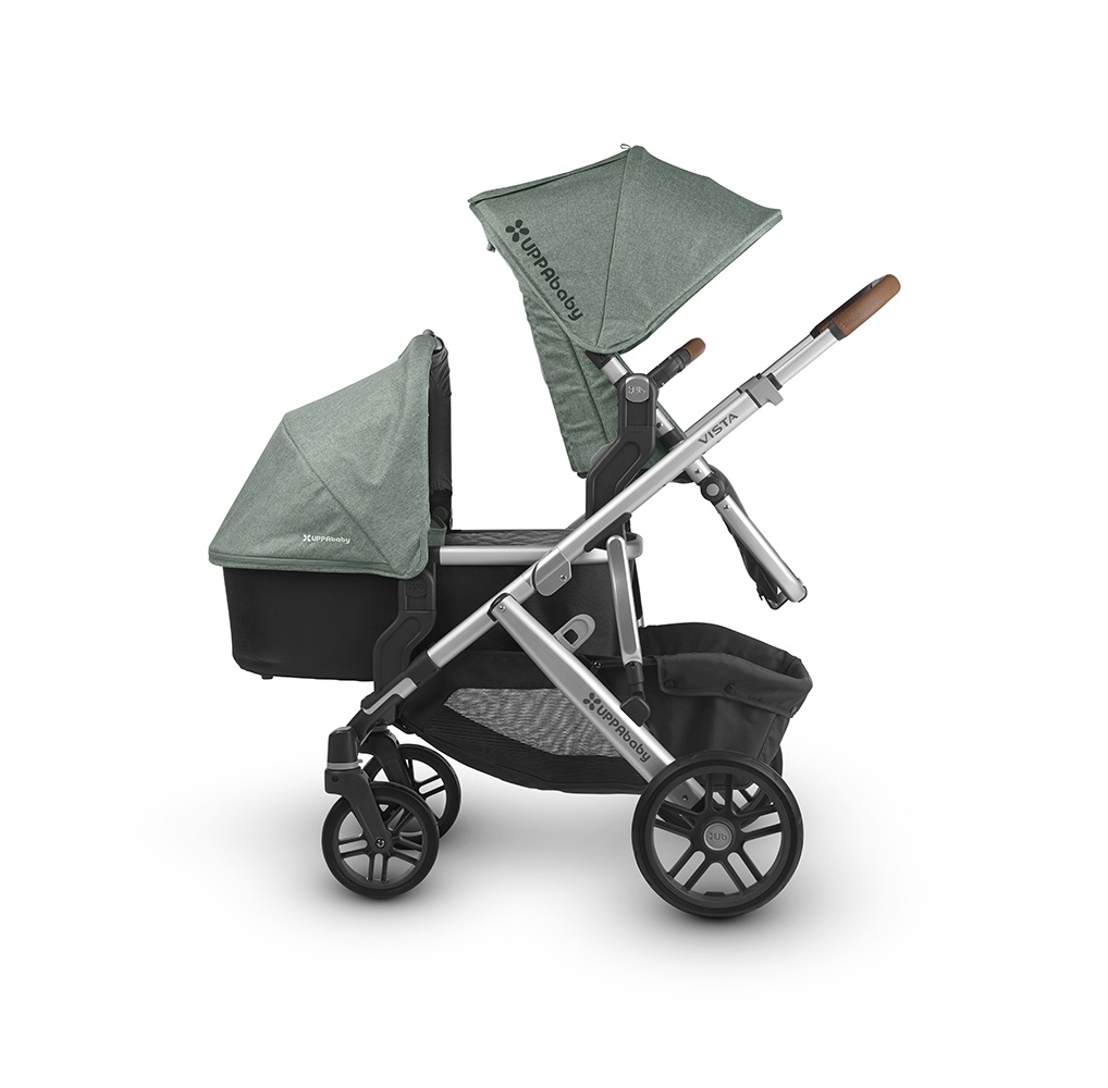 фото Коляска универсальная UPPAbaby Vista 2018 EMMETT (sage-army green malange) зеленый меланж