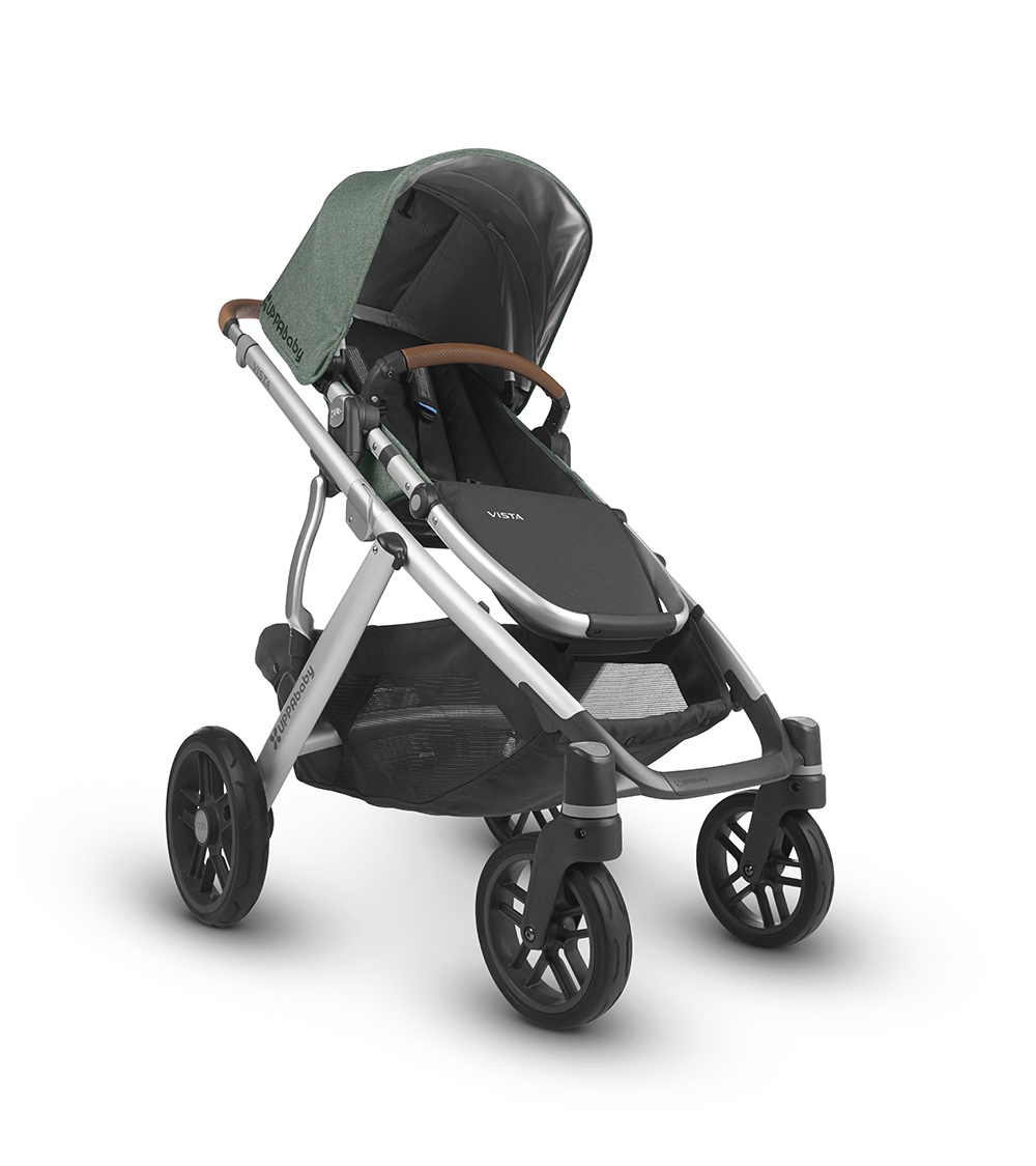 фото Коляска универсальная UPPAbaby Vista 2018 EMMETT (sage-army green malange) зеленый меланж