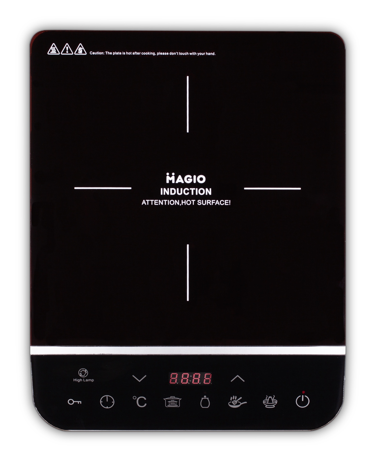 Настольная плита Magio индукционная LED-дисплей, черный Настольная плита Magio индукционная LED-дисплей, черный