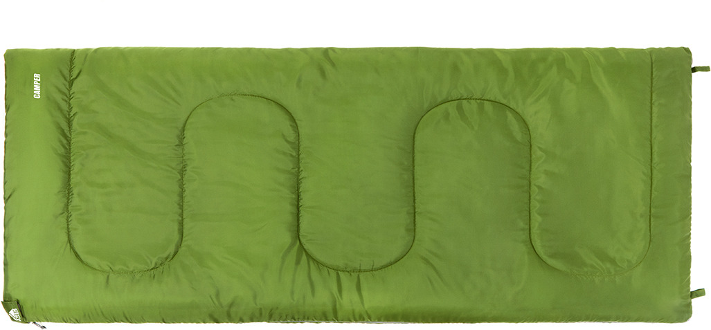 фото Спальный мешок TREK PLANET Camper, левая молния, зеленый