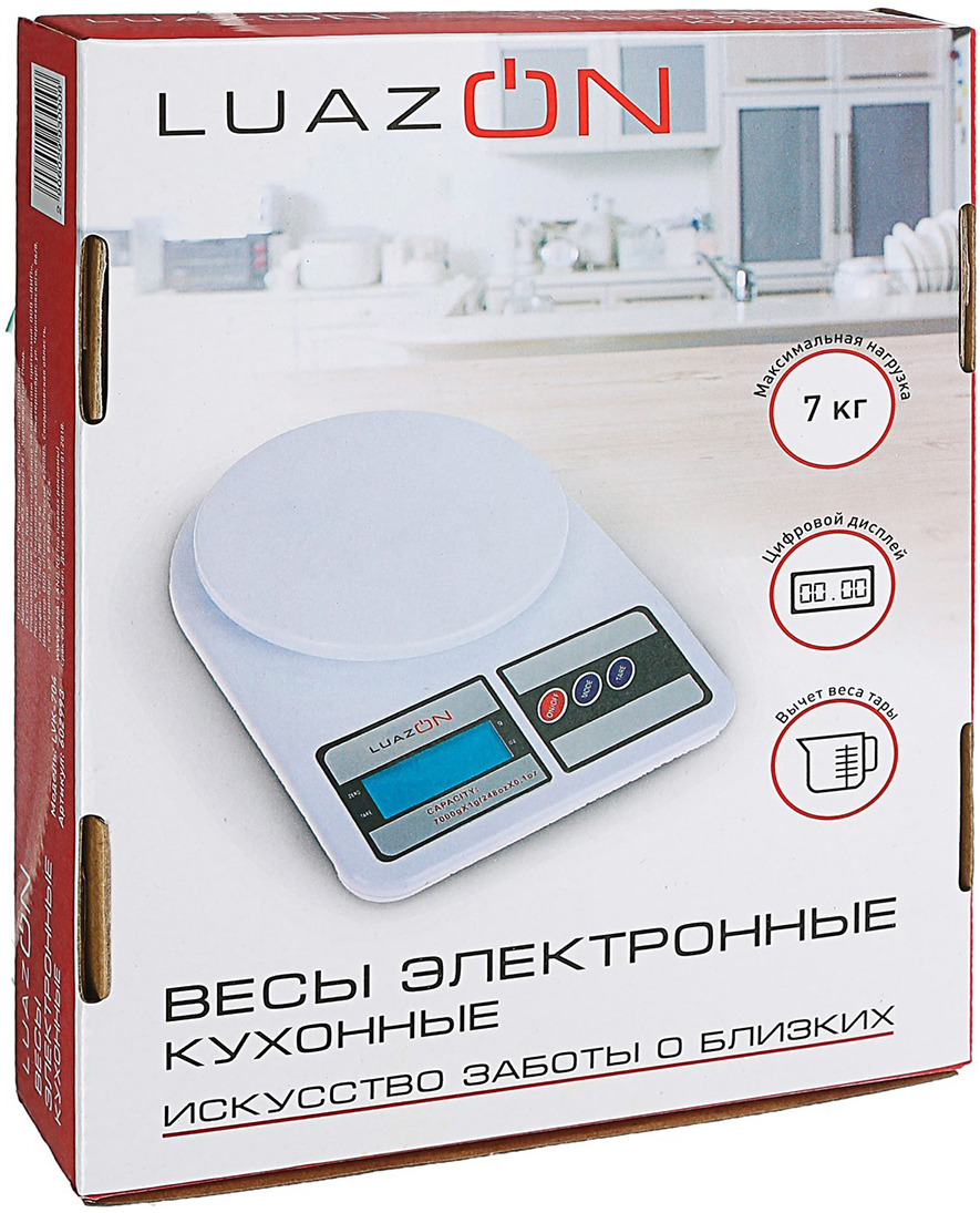 фото Кухонные весы Luazon Home LVK-704, белый