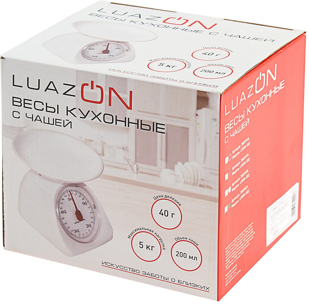 фото Кухонные весы Luazon Home LVKM-502, белый