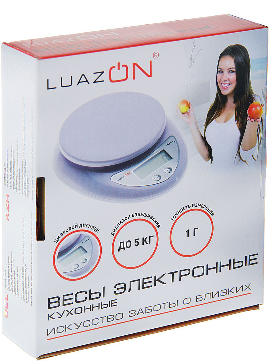 фото Кухонные весы Luazon Home LVK-501, белый