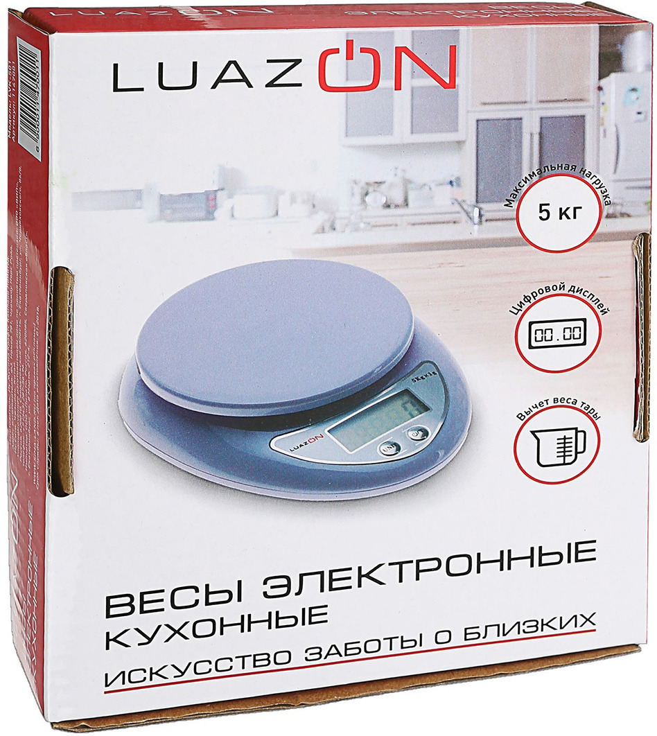 фото Кухонные весы Luazon Home LVK-501, белый