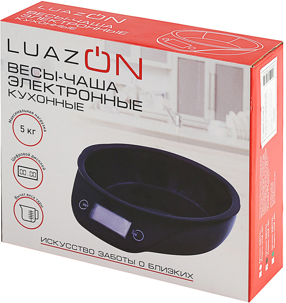 фото Кухонные весы Luazon Home LVKB-501, черный