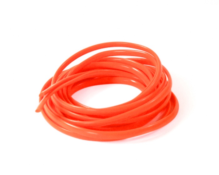 фото Шнурки Хорс Шнурок силиконовый оранжевый флюоресцентный 2*120см, оранжевый