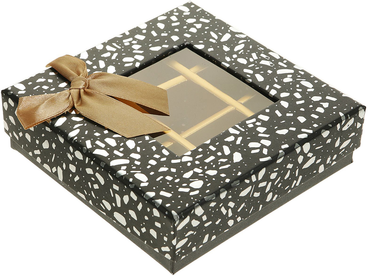 фото Коробка подарочная, 2489480, 13,5 х 13,5 х 4 см Иу жусима крафтс кампани лимитед