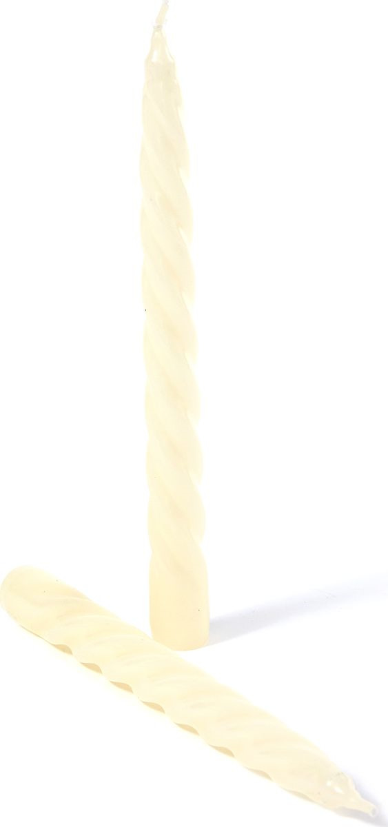 фото Набор свечей Cozy Home, 549537, слоновая кость, 2,1 х 2,1 х 22 см, 2 шт