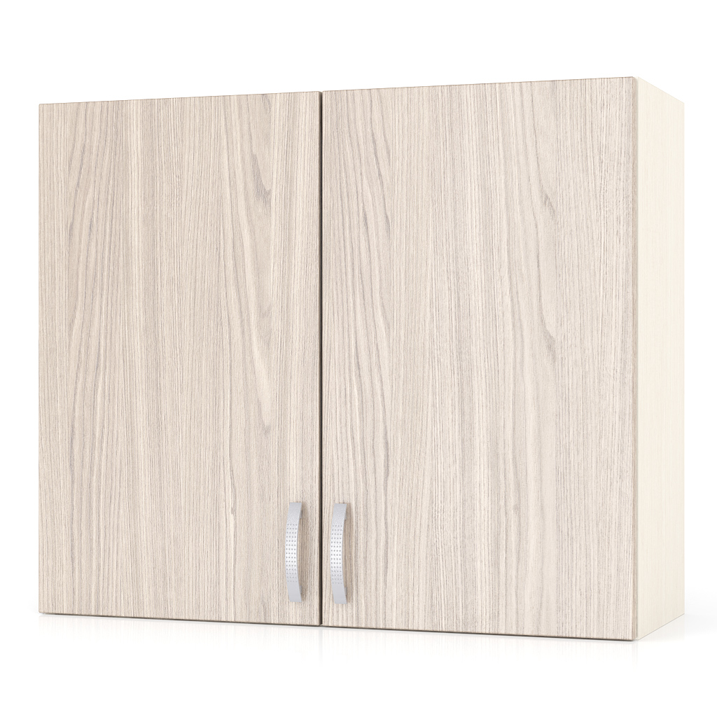 фото Шкаф Мебельный Двор навесной кухонный 80 см. Мери ШВ800, цвет дуб/ ясень шимо светлый