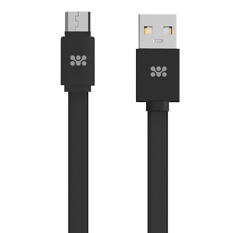 фото USB кабель micro Promate linkMate-U2F (1.2m), black