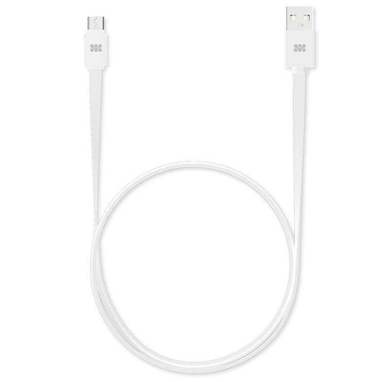 фото USB кабель micro Promate linkMate-U2F (1.2m), white