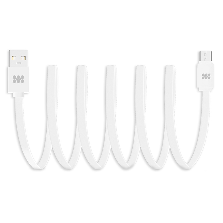 фото USB кабель micro Promate linkMate-U2F (1.2m), white