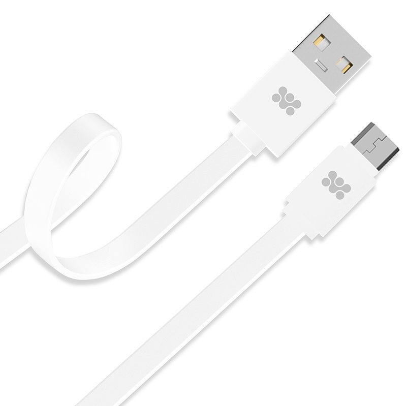 фото USB кабель micro Promate linkMate-U2F (1.2m), white