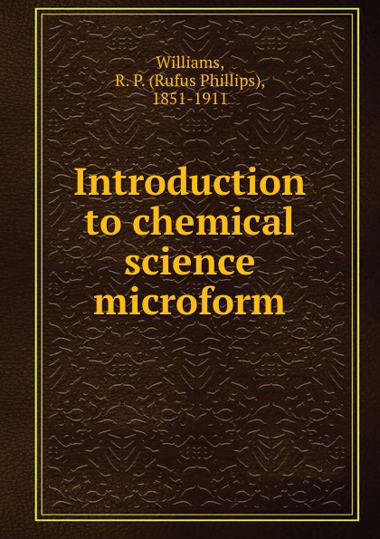 Introduction to chemical science microform