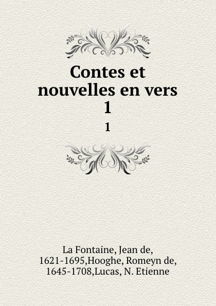 Contes et nouvelles en vers. 1