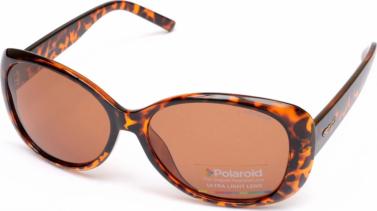 фото Очки солнцезащитные женские Polaroid, PLD-227460V0857HE, оранжевый, коричневый