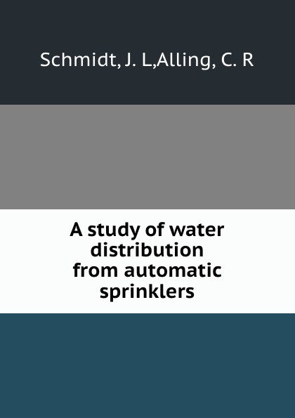 A study of water distribution from automatic sprinklers