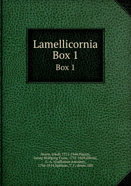 Lamellicornia. Box 1