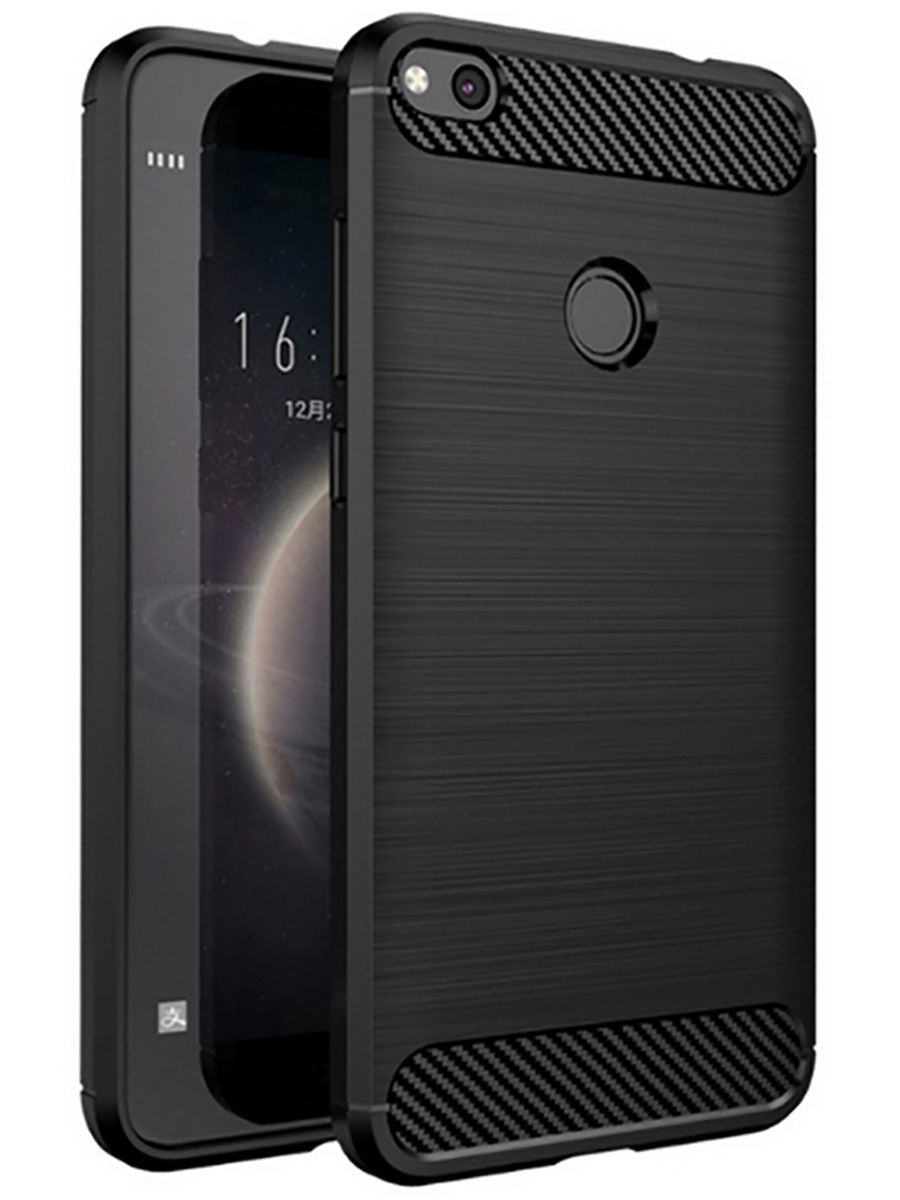 фото Чехол для сотового телефона UVOO Carbon design для Huawei P9 Lite, черный