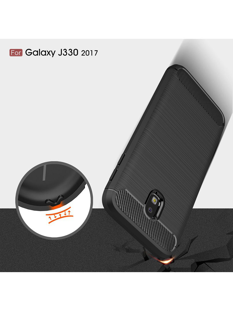 фото Чехол для сотового телефона UVOO Carbon design для Samsung Galaxy J3 2017, черный