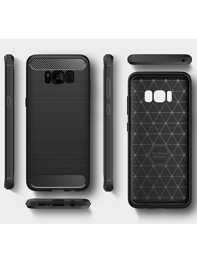 фото Чехол для сотового телефона UVOO "Carbon Design" для Samsung Galaxy S8 Plus, черный