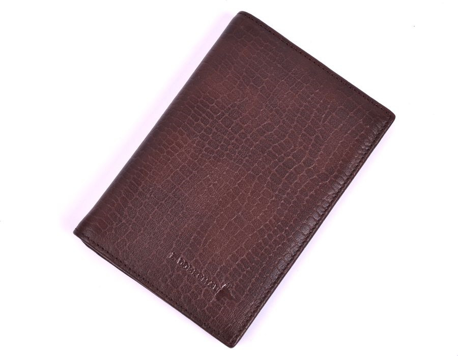 фото Обложка на паспорт мужская L.Doberman, LD 0030-093, коричневый
