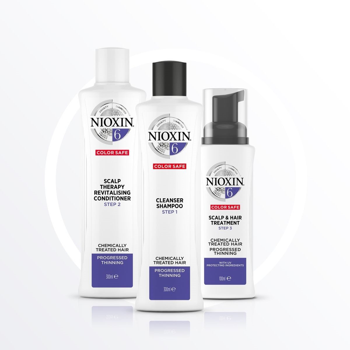 фото Nioxin System 6 Kit XXL - Набор (Система 6) 300 мл+300 мл+100 мл