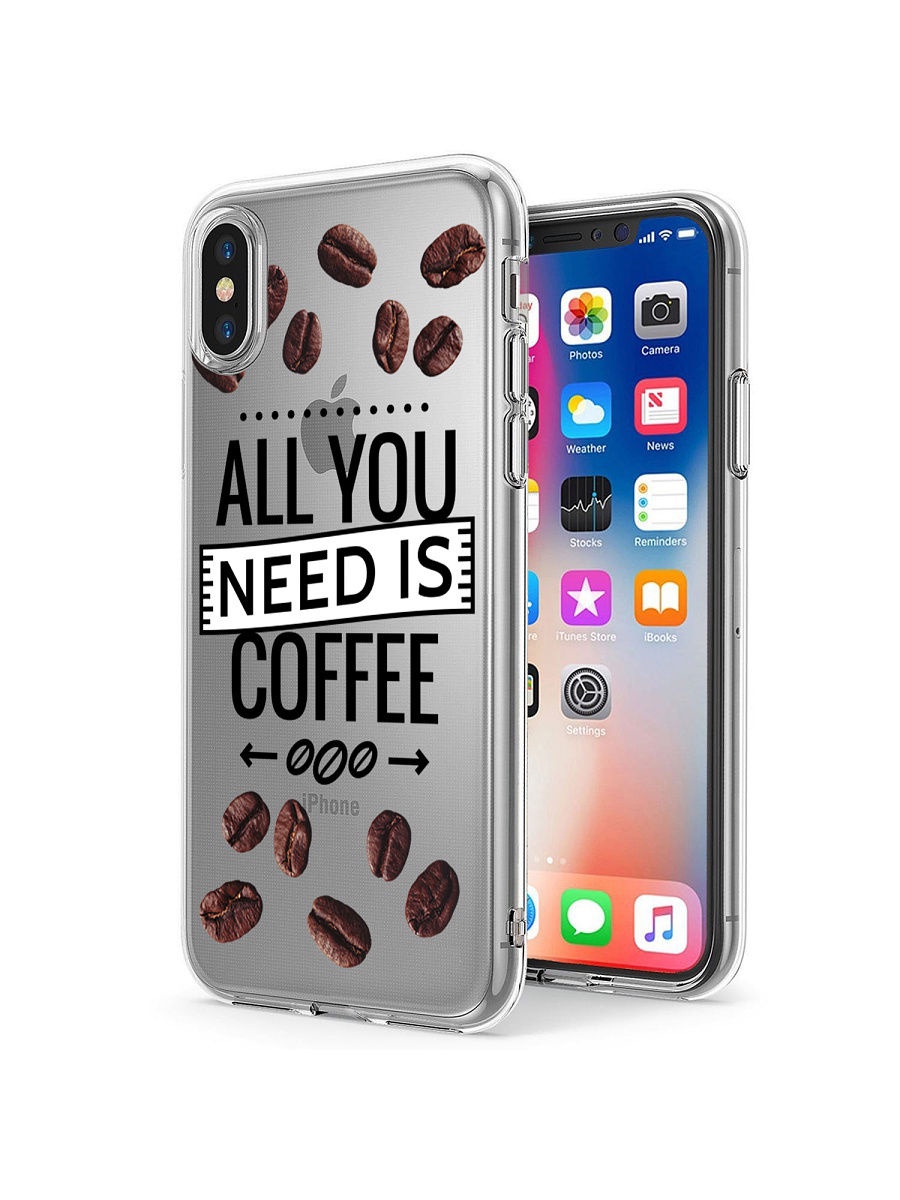 фото Чехол для сотового телефона UVOO Art Design "Coffee" для Apple iPhone X / XS