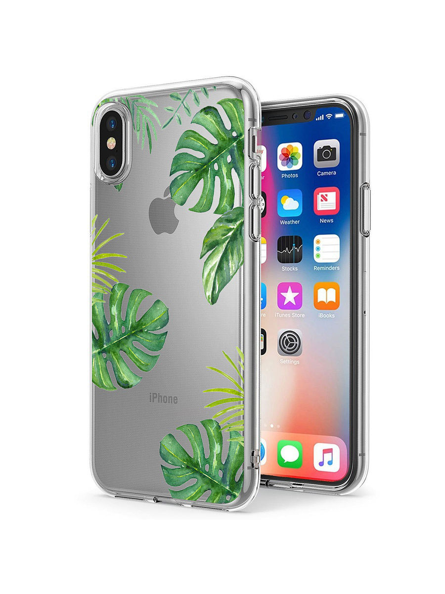 фото Чехол для сотового телефона UVOO Art Design "Топические листья" для Apple iPhone X / XS