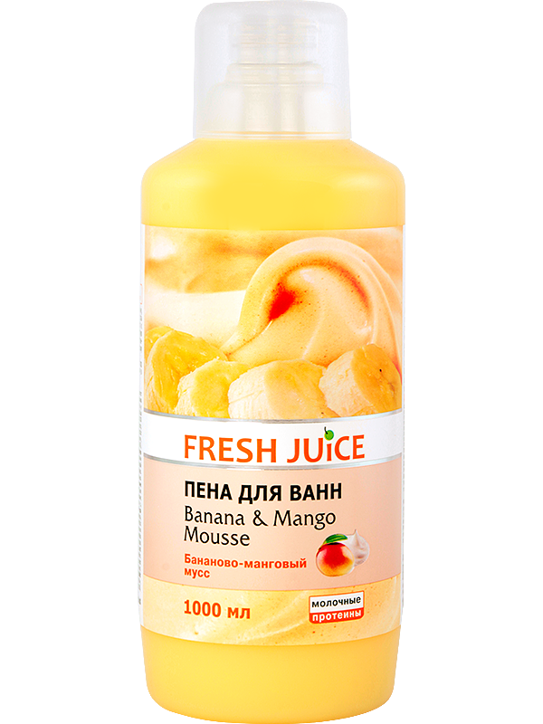 фото "Fresh Juice"Пена для ванн Banana Mango mousse 1000мл